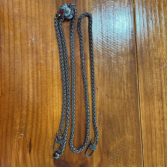 New Adjustable Crossbody/ Shoulder Strap Purse/Wallet Chain in Black - Picture 13 of 14